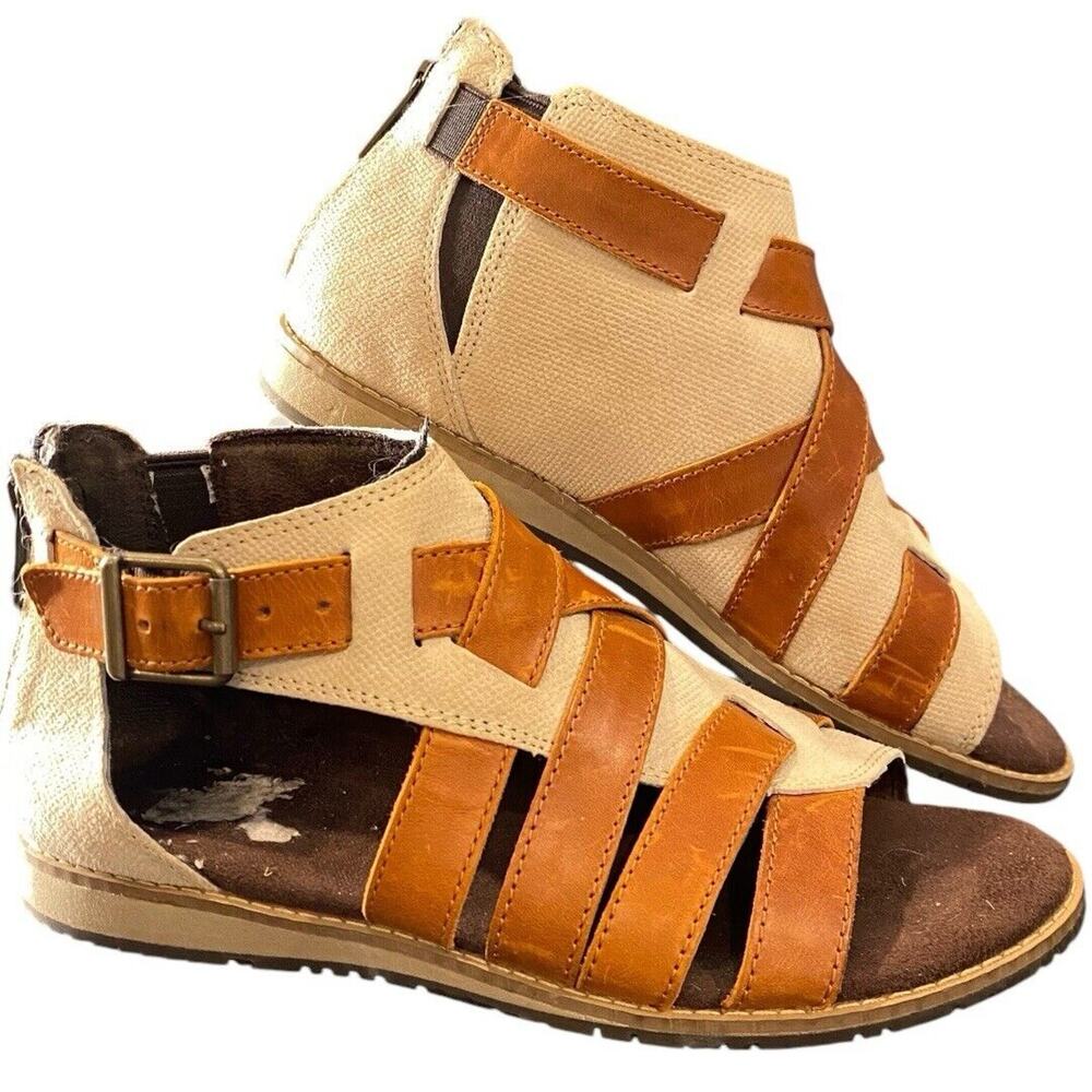 CATERPILLAR CAT Sunswept Gladiator Sandals Womens 5 Tan Gorpcore Utility Outdoor